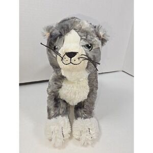Ikea Cat Lilleplutt Plush Stuffed Animal Kitty Kitten Gray White Soft